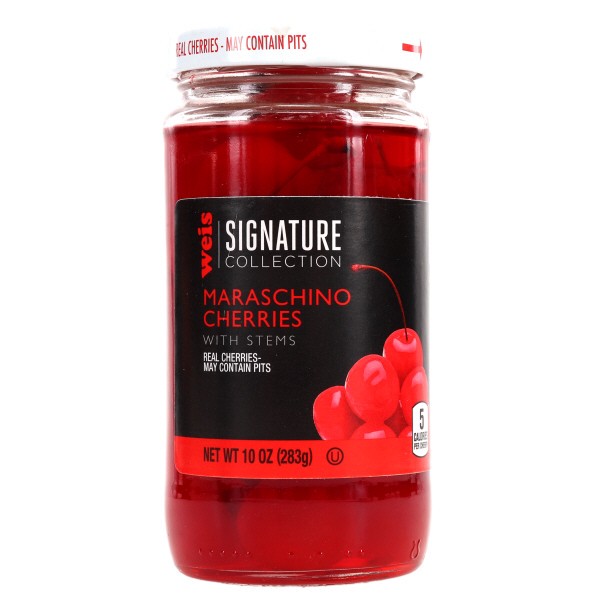 slide 1 of 1, Weis Quality Maraschino Cherries with Stems, 10 oz