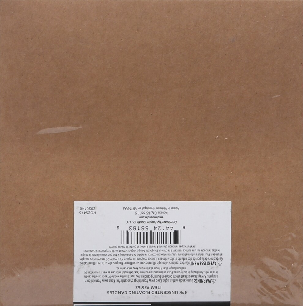 slide 2 of 2, Tuscany Candle Floating Unscented Candles 1 ea, 4 ct