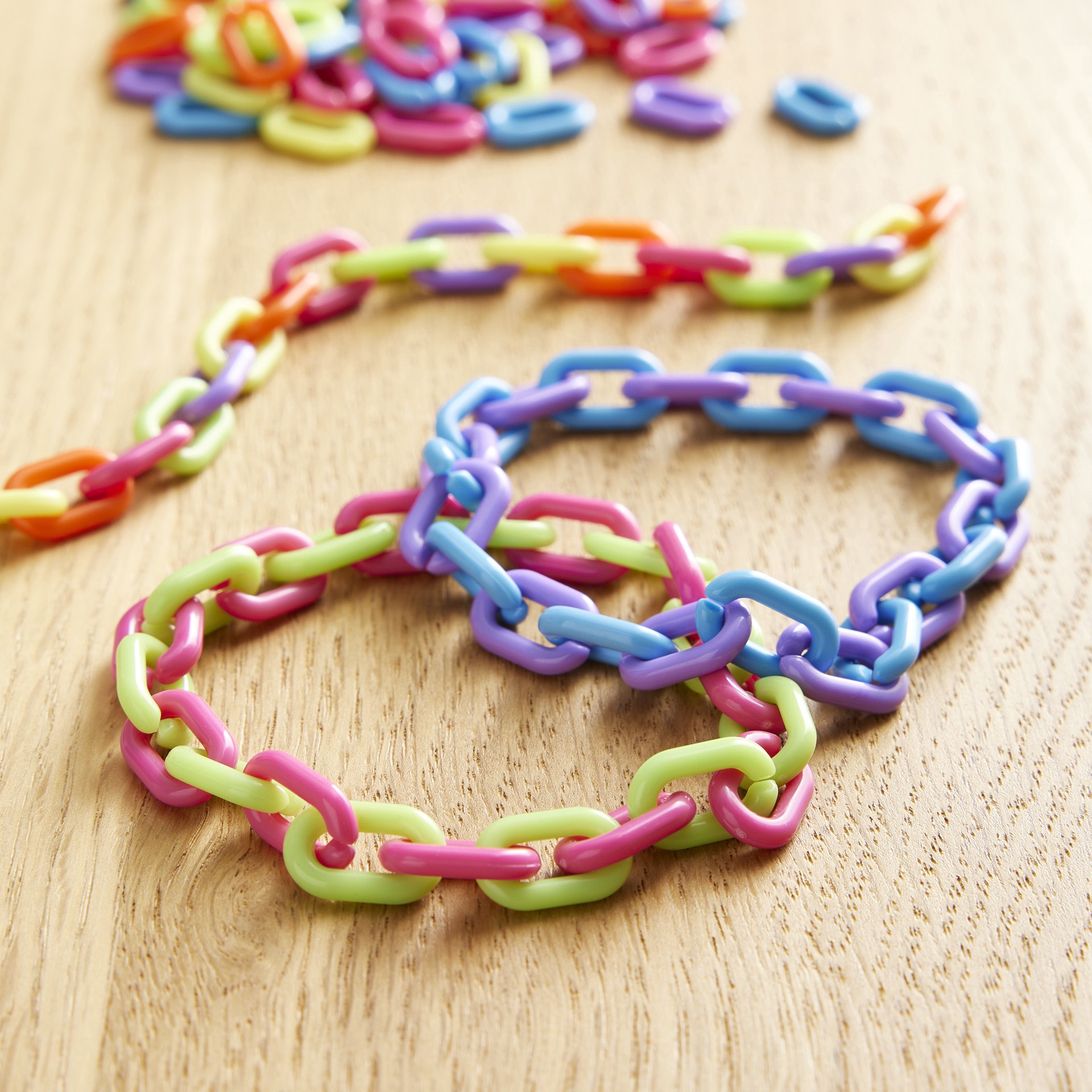 slide 3 of 3, Rainbow Plastic Chain Links By Creatology, 400ct., 400 ct