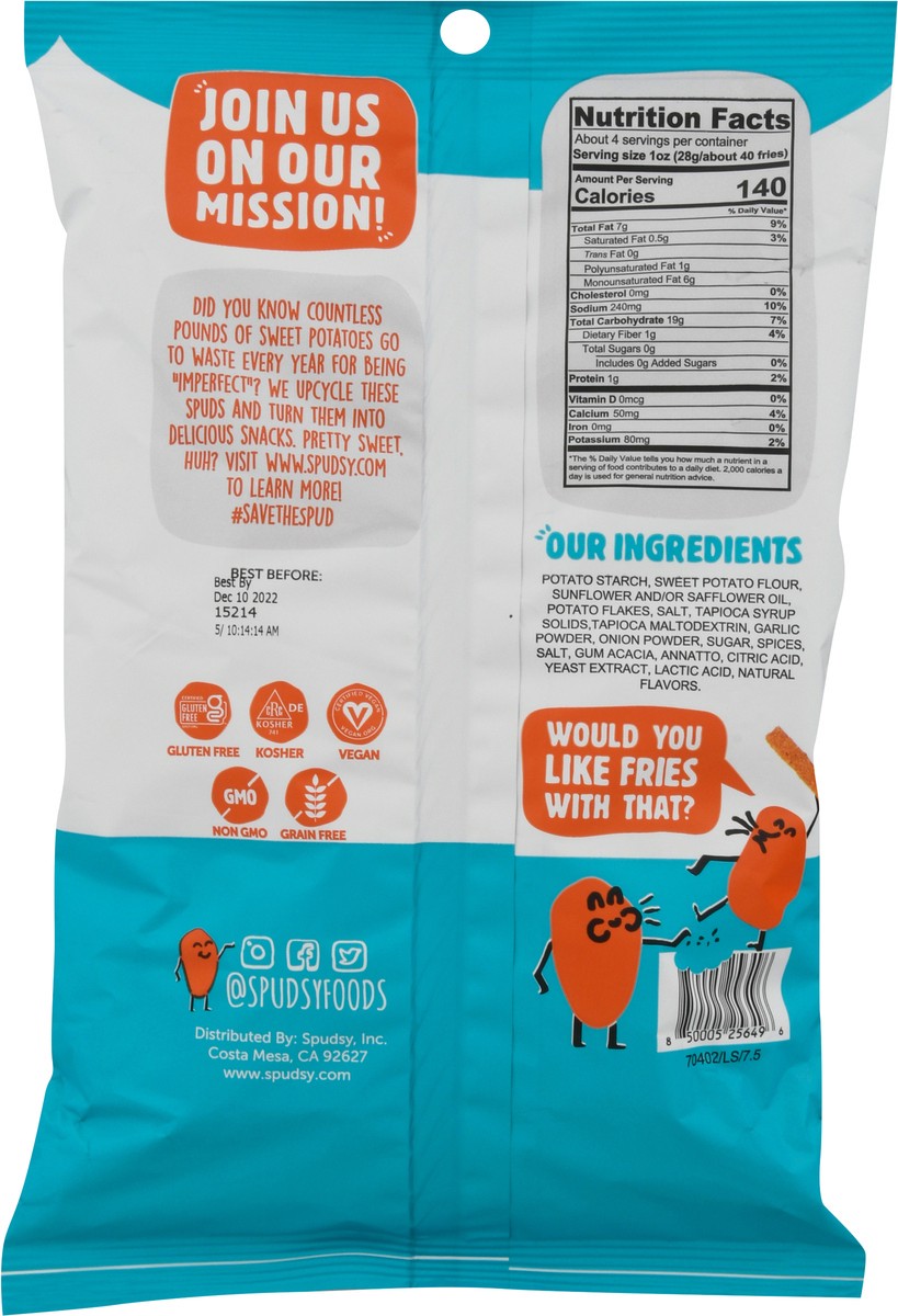 slide 5 of 9, Spudsy Zesty Ranch Sweet Potato Fries 4 oz, 4 oz