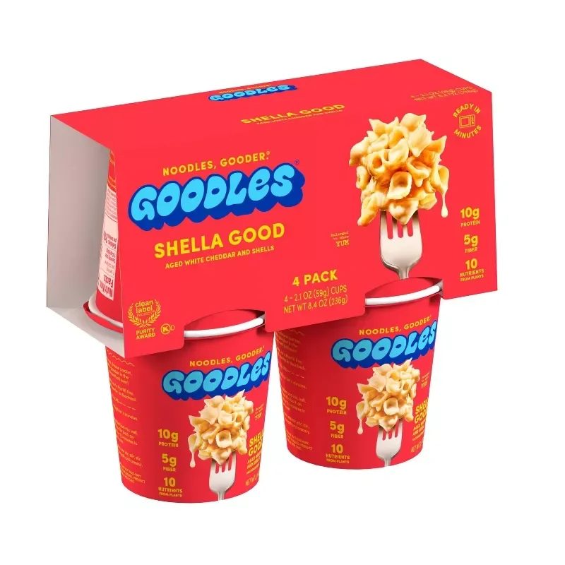 slide 1 of 3, Goodles Shella Good 4-2.1 Oz Cups, 8.4 oz