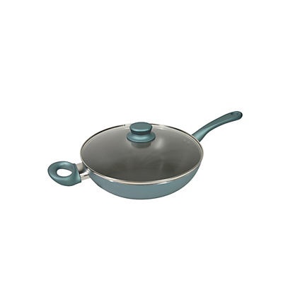 slide 1 of 1, Victoria Non-Stick Teal Jumbo Cooker, 4 qt