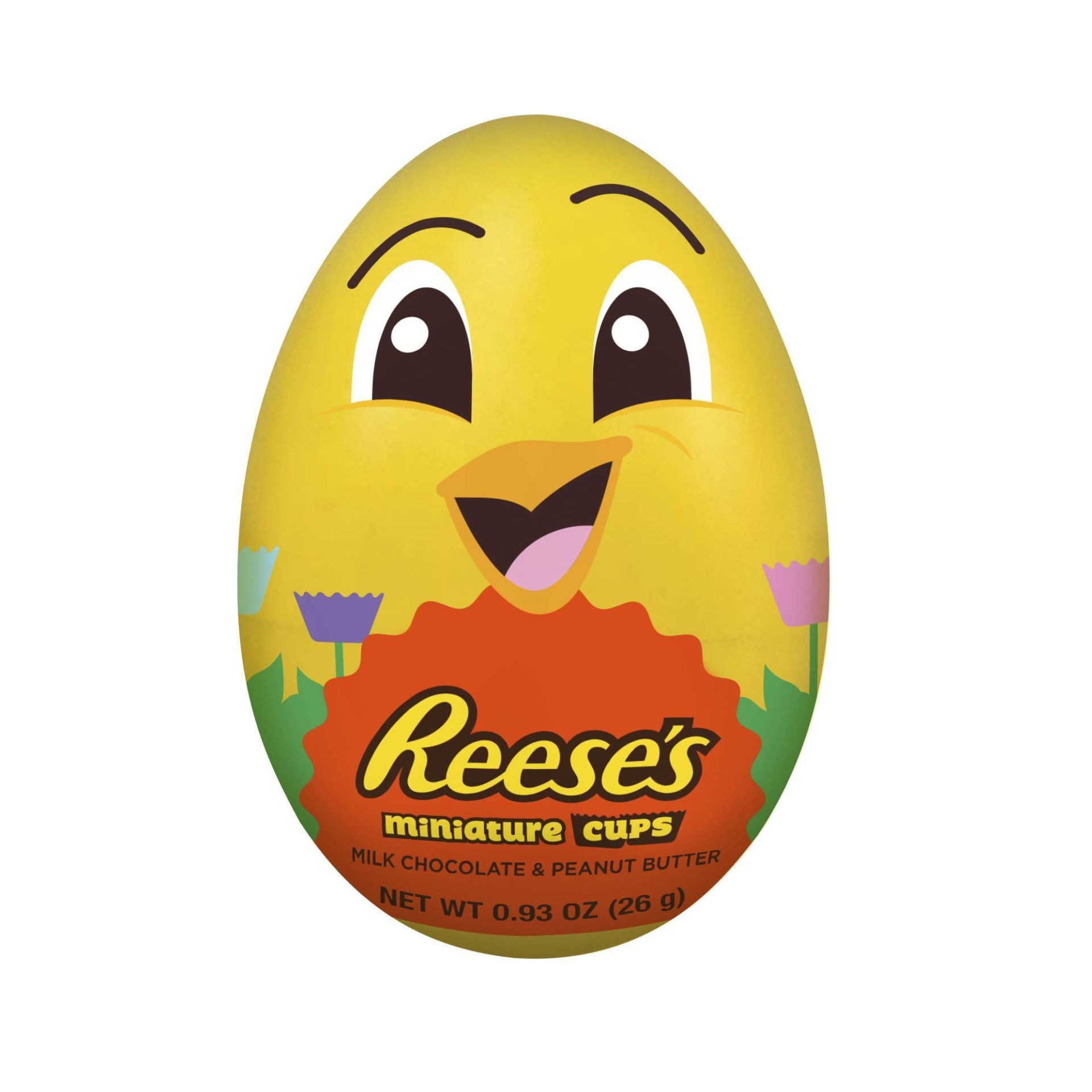 slide 1 of 2, Reese's Easter Peanut Butter Cups Miniatures Filled Egg, 0.93 oz