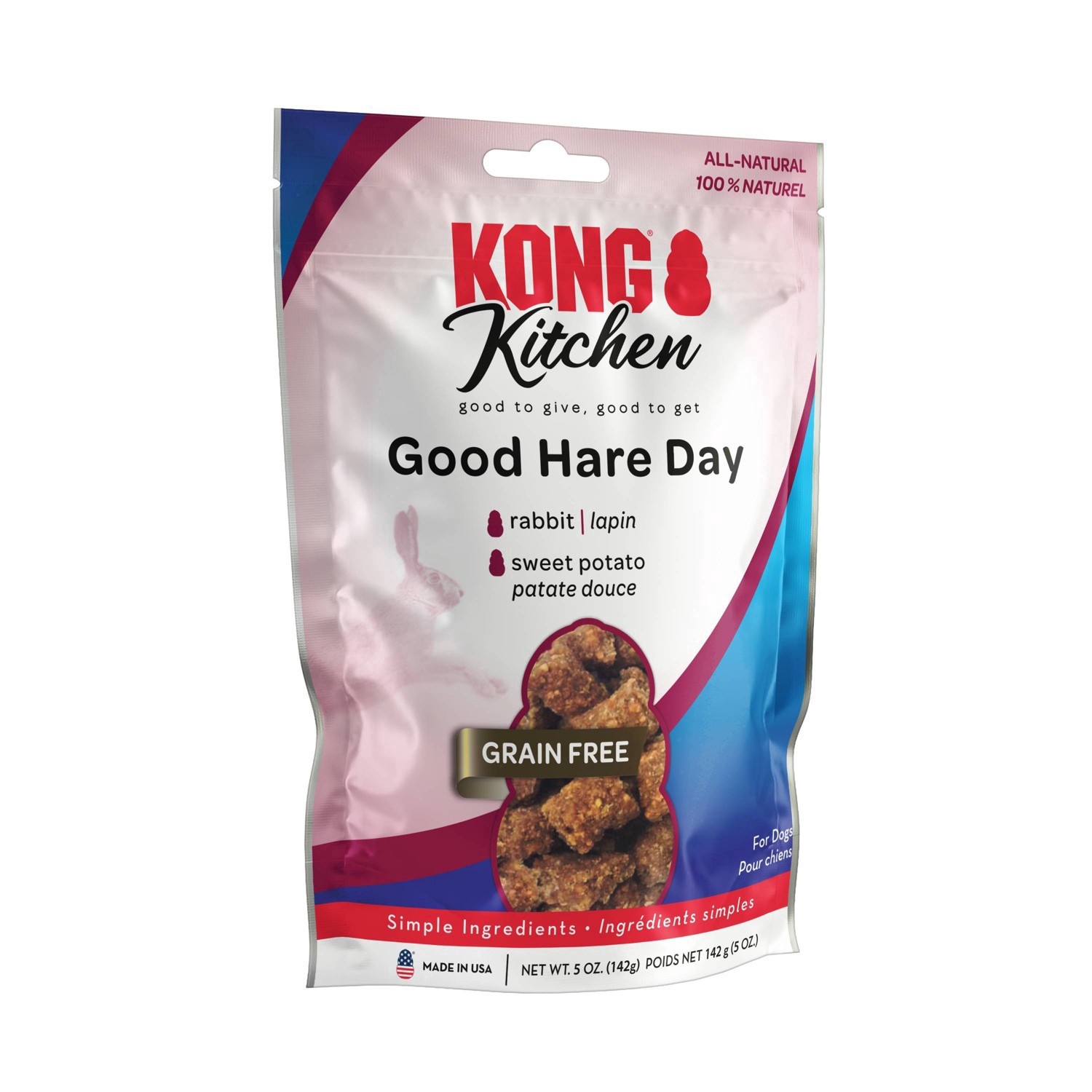 slide 2 of 3, KONG Kitchen Grain-Free Good Hare Day Dog Treat with Sweet Potato Flavor - 5oz, 5 oz