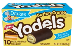 Drake's Cakes, Drake's Family Pack Boston Cream YODELS  cakes