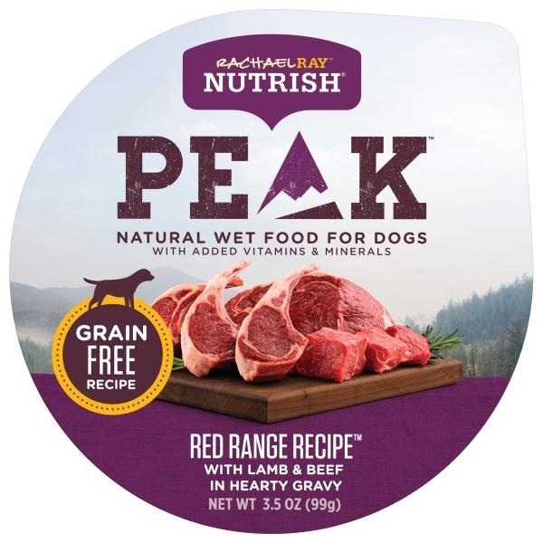 slide 1 of 1, Rachael Ray Nutrish Peak Red Range Recipe with Lamb & Beef Wet Dog Food, 3.5 oz