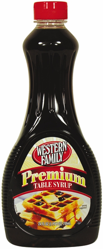 slide 1 of 1, Western Family Premium Table Syrup, 24 oz