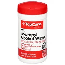 TopCare Health 70% Isopropyl Alcohol Wipes 40 Each