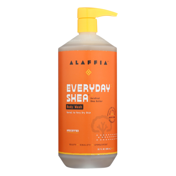 slide 1 of 1, Alaffia EveryDay Shea Body Wash, Unscented 32 fl oz, 32 fl oz
