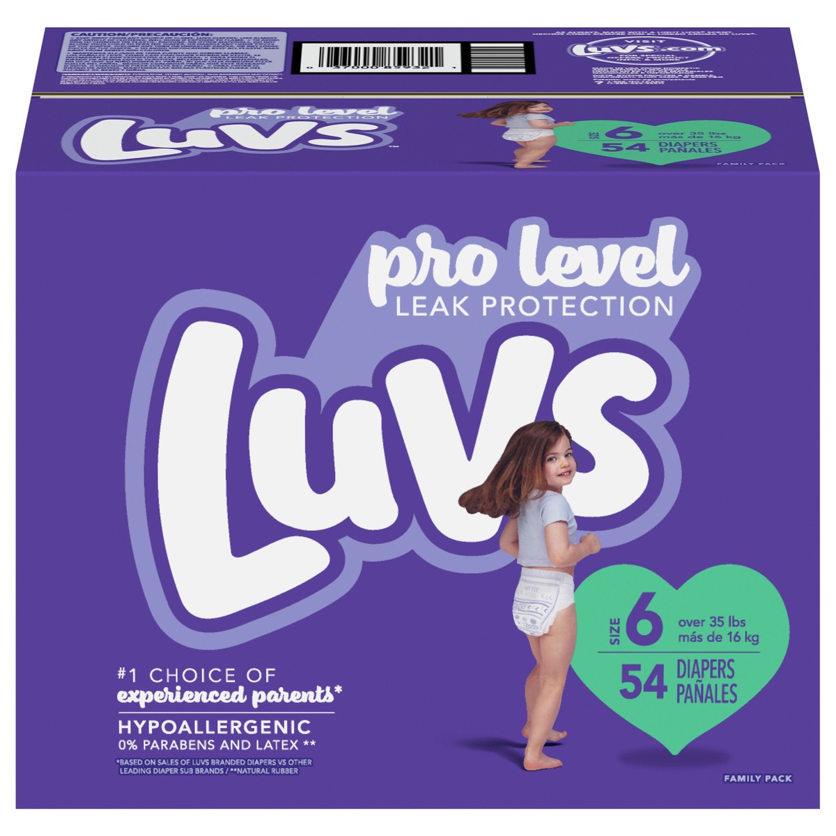 slide 3 of 6, Luvs Pro Level Leak Protection Diapers Size 6 54 Count, 54 ct