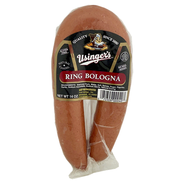 slide 1 of 1, Usinger's Ring Bologna, 14 oz., 14 oz
