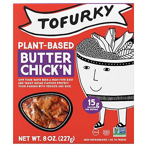 slide 1 of 1, Tofurky Butter Chick N - 8 OZ, 8 oz