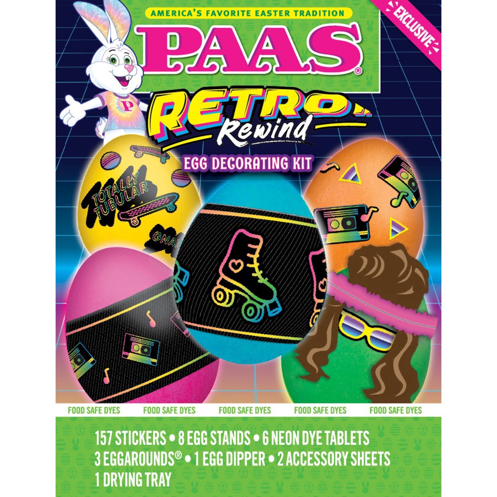 slide 1 of 1, PAAS® Retro Rewind Egg Decorating Kit, 1 ct