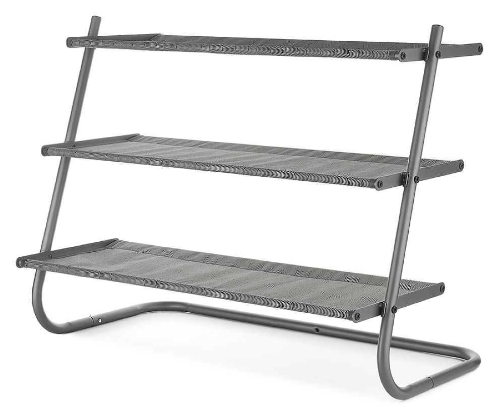 slide 1 of 1, Whitmor 3-Tier Shoe Shelves - Gray, 16.13 in x 29.75 in x 22.75 in