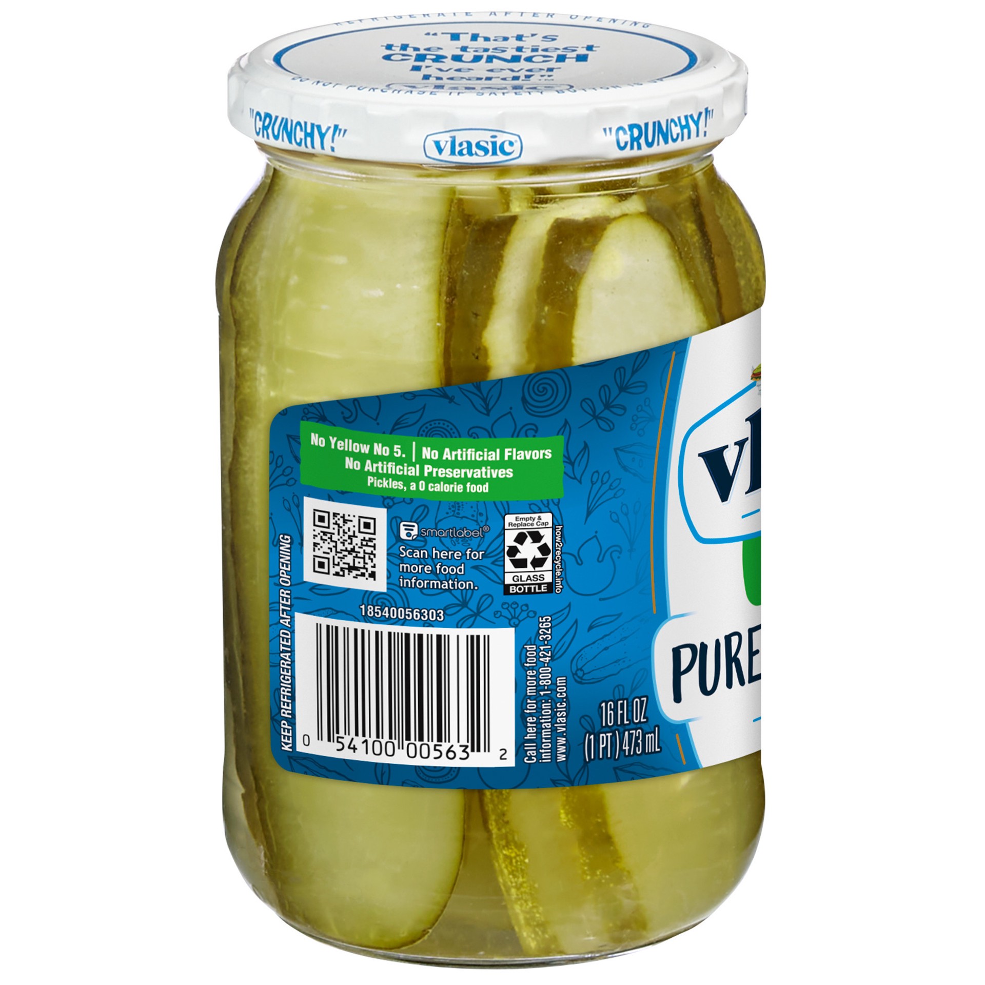 slide 2 of 3, Vlasic Purely Pickles Kosher Dill Stackers, 16 fl oz., 16 fl oz