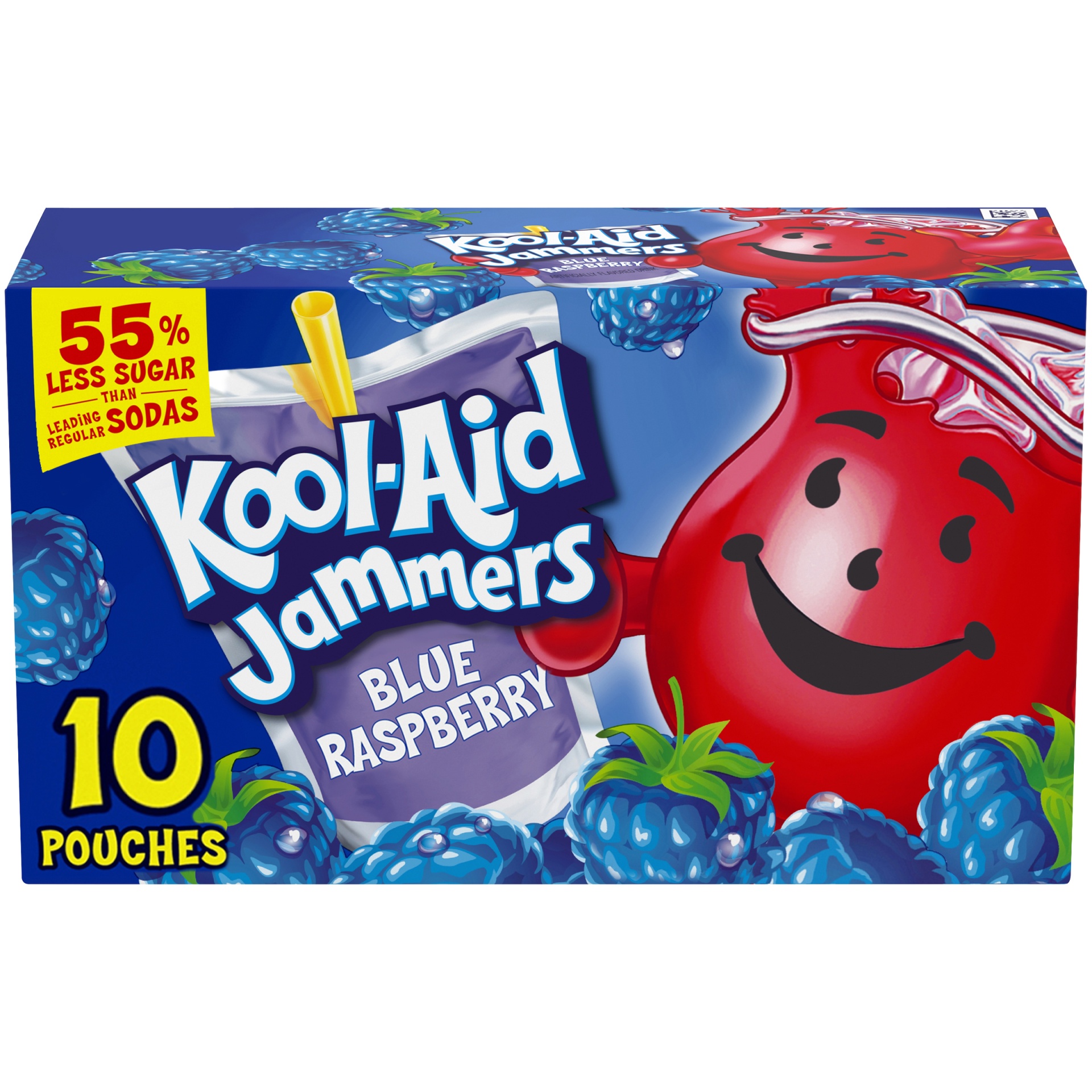 KoolAid Jammers Blue Raspberry Artificially Flavored Soft Drink 10 ct