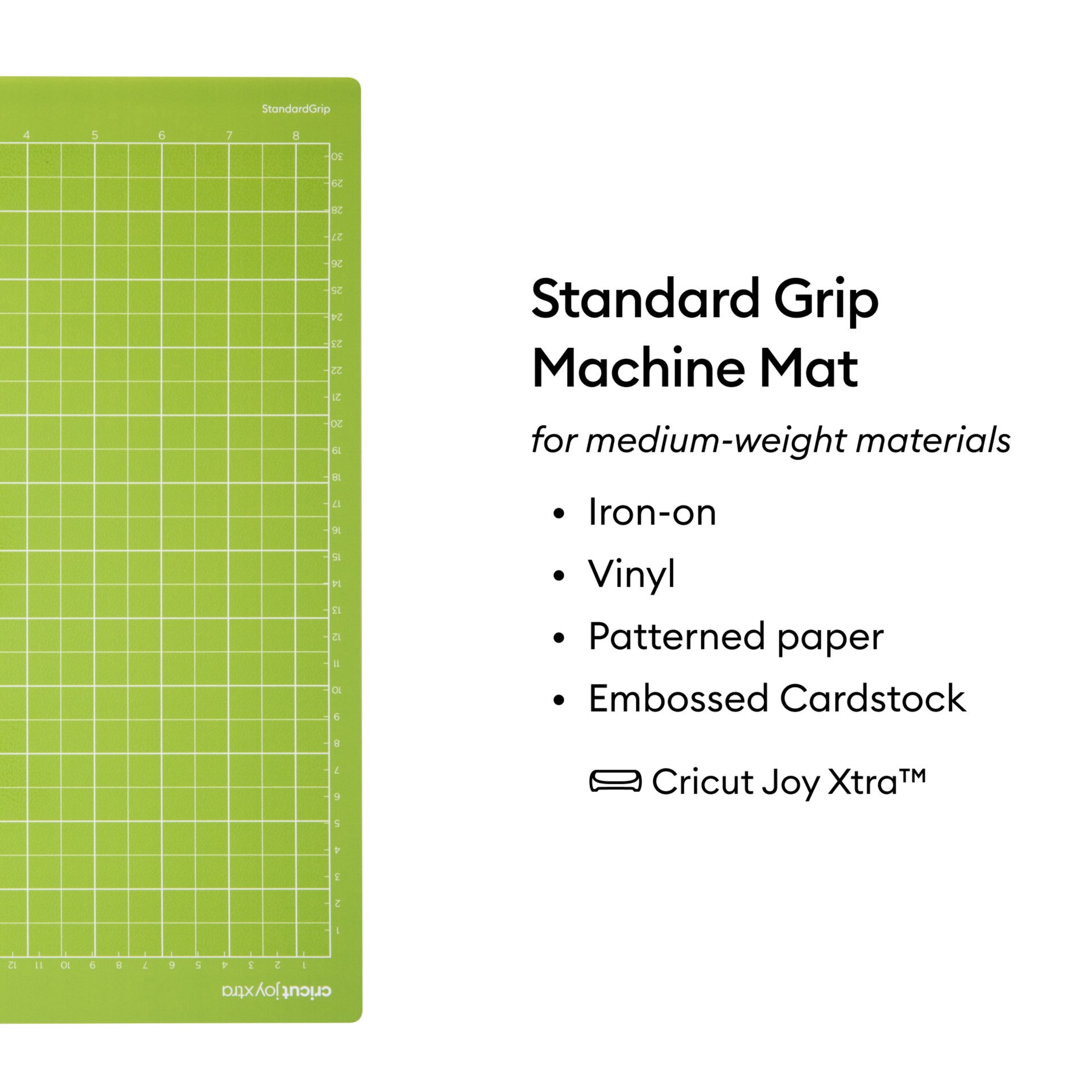 slide 5 of 6, Cricut Joy Xtra Standard Grip Machine Mat, 8.5 in x 12 in