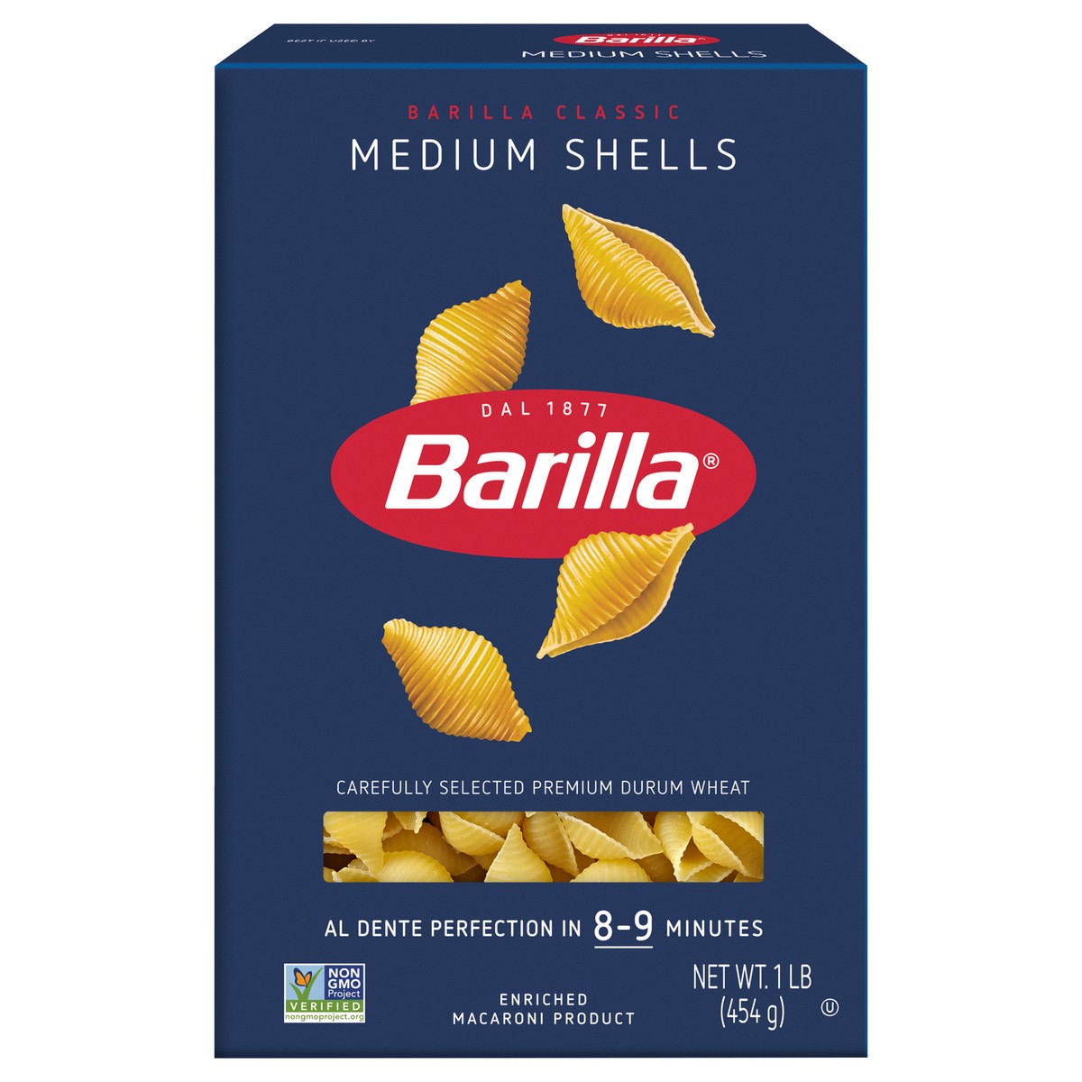 slide 1 of 9, Barilla Medium Shells Pasta, 16 oz