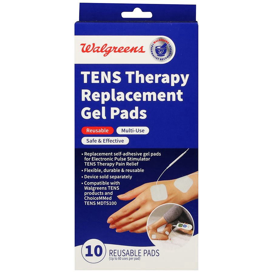 slide 2 of 5, Walgreens Electrotherapy Replacement Pads, 10 ct
