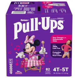 Pull-Ups Girls' Potty Training Pants, 4T-5T (38-50 lbs), 82 Count
