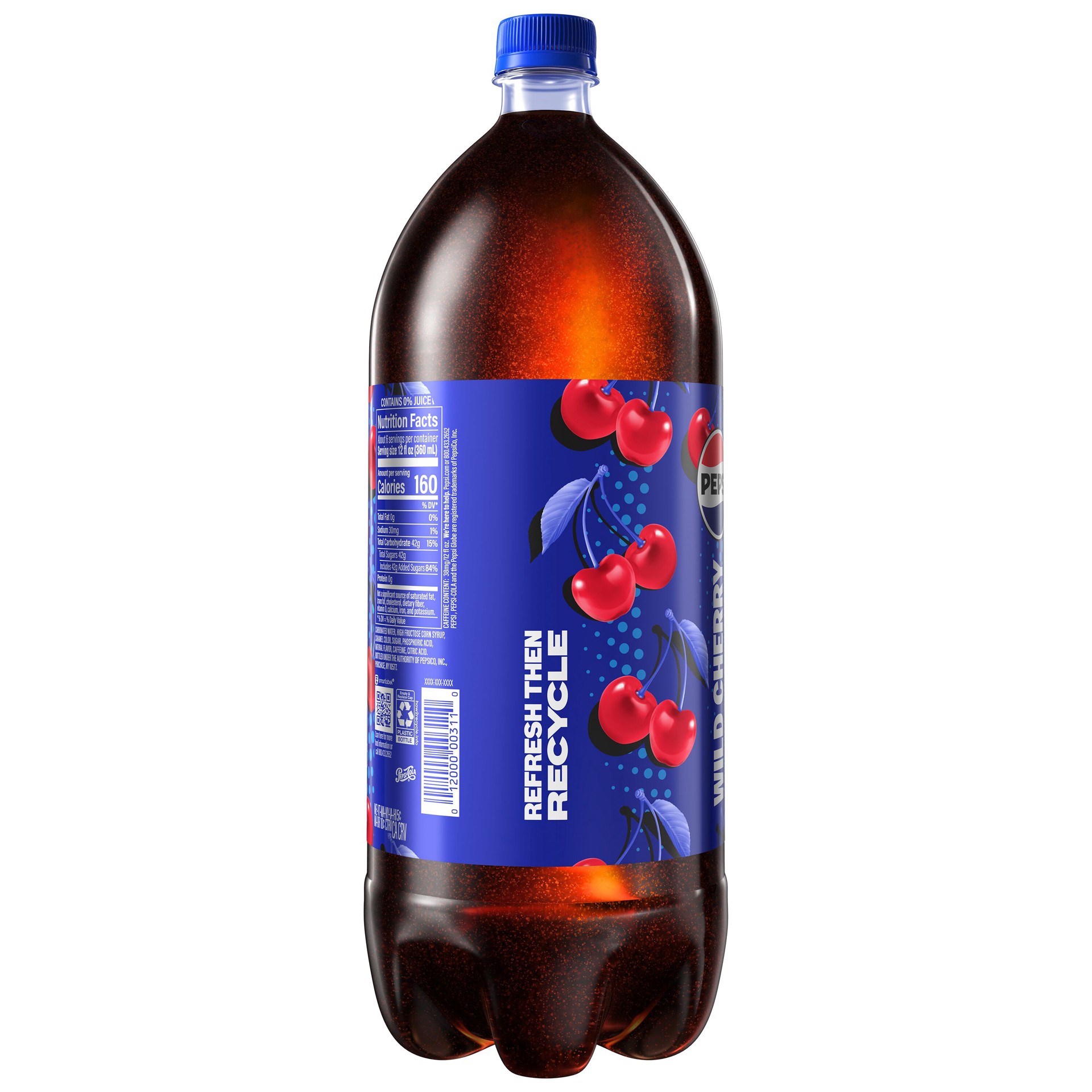 slide 5 of 5, Pepsi Soda Wild Cherry 2 Liter, 2 liter