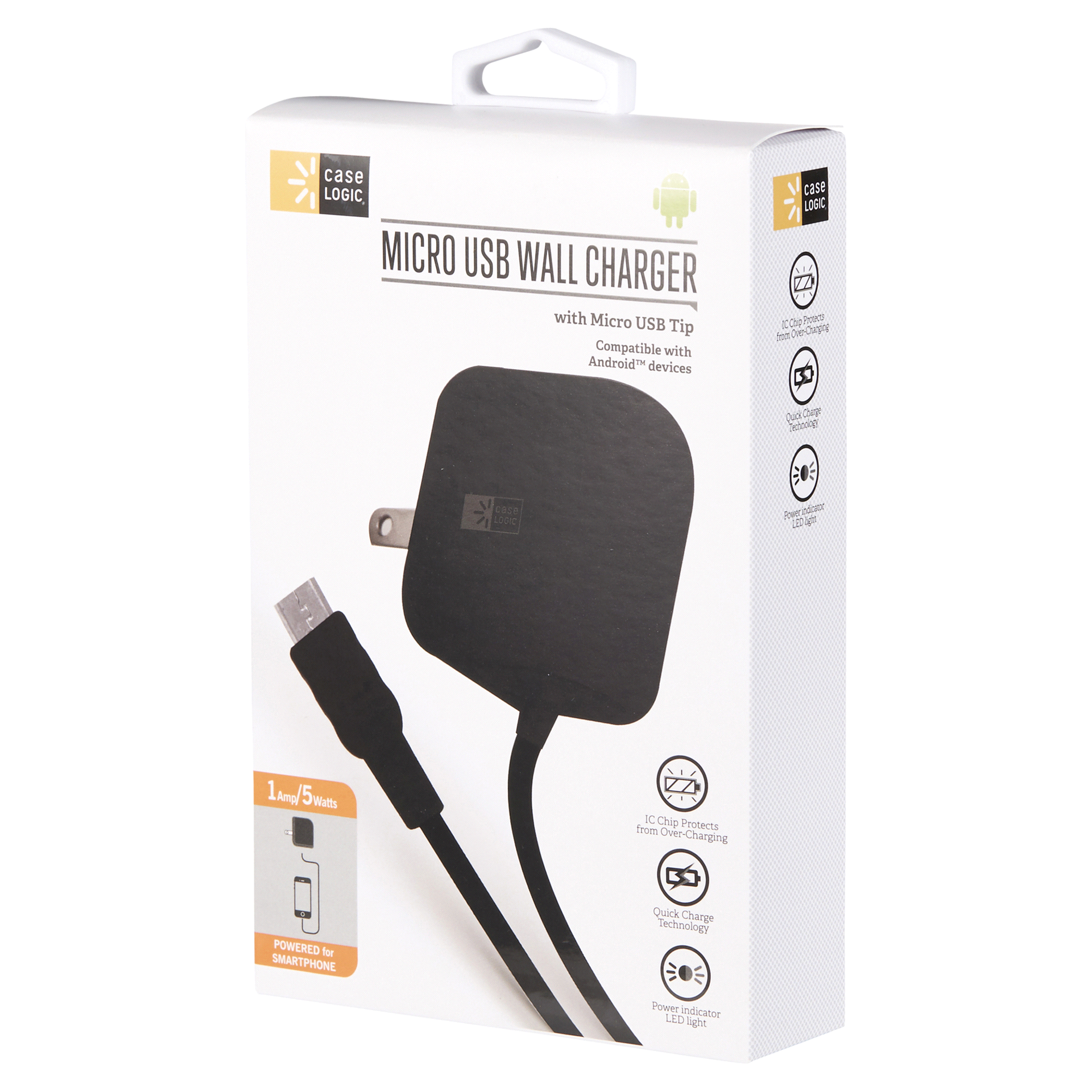 slide 7 of 29, Case Logic Micro USB Mobile Phone Travel Charger, 1 ct