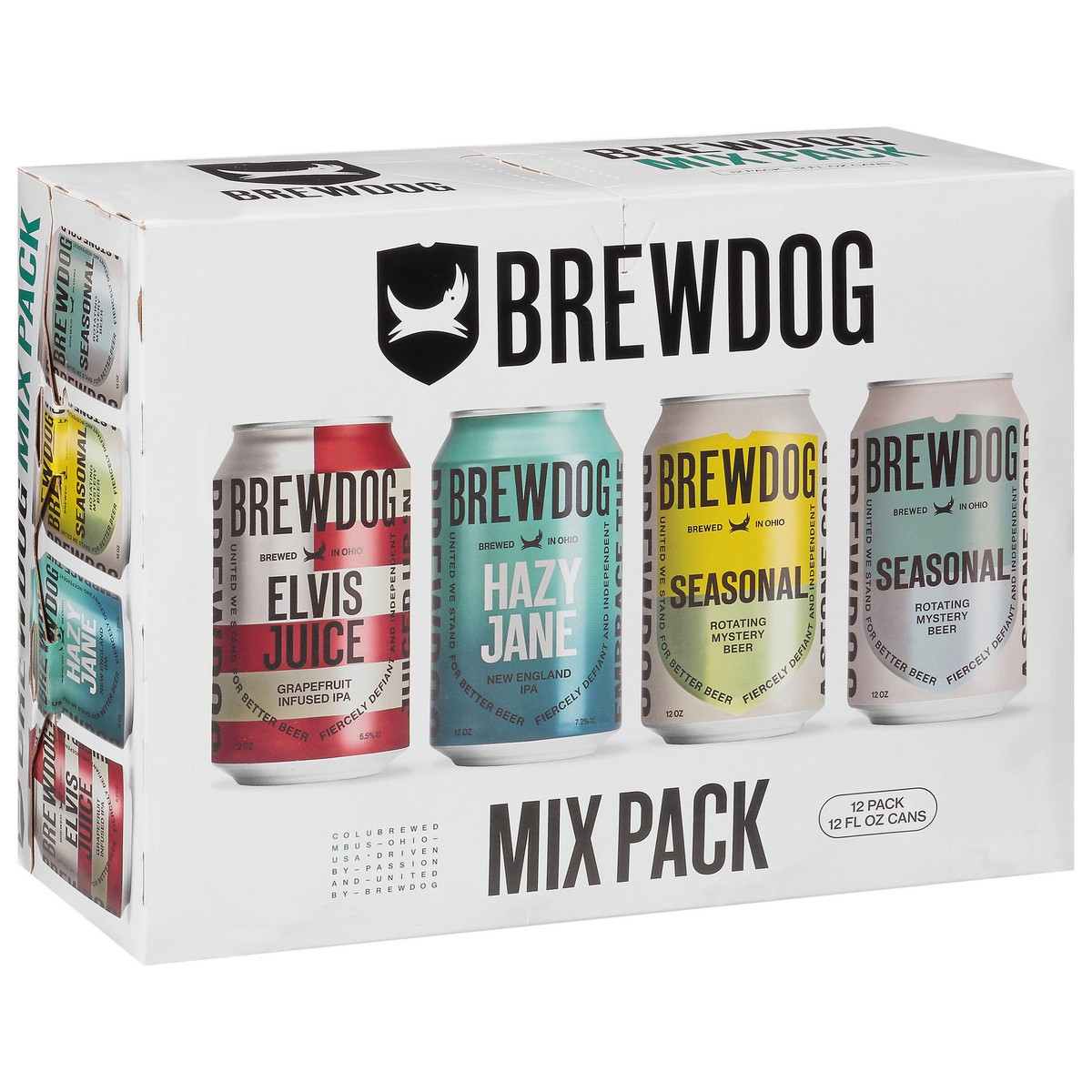 slide 3 of 12, BrewDog 12 Pack Mix Pack Beer 12 - 12 fl oz Cans, 12 ct; 12 oz