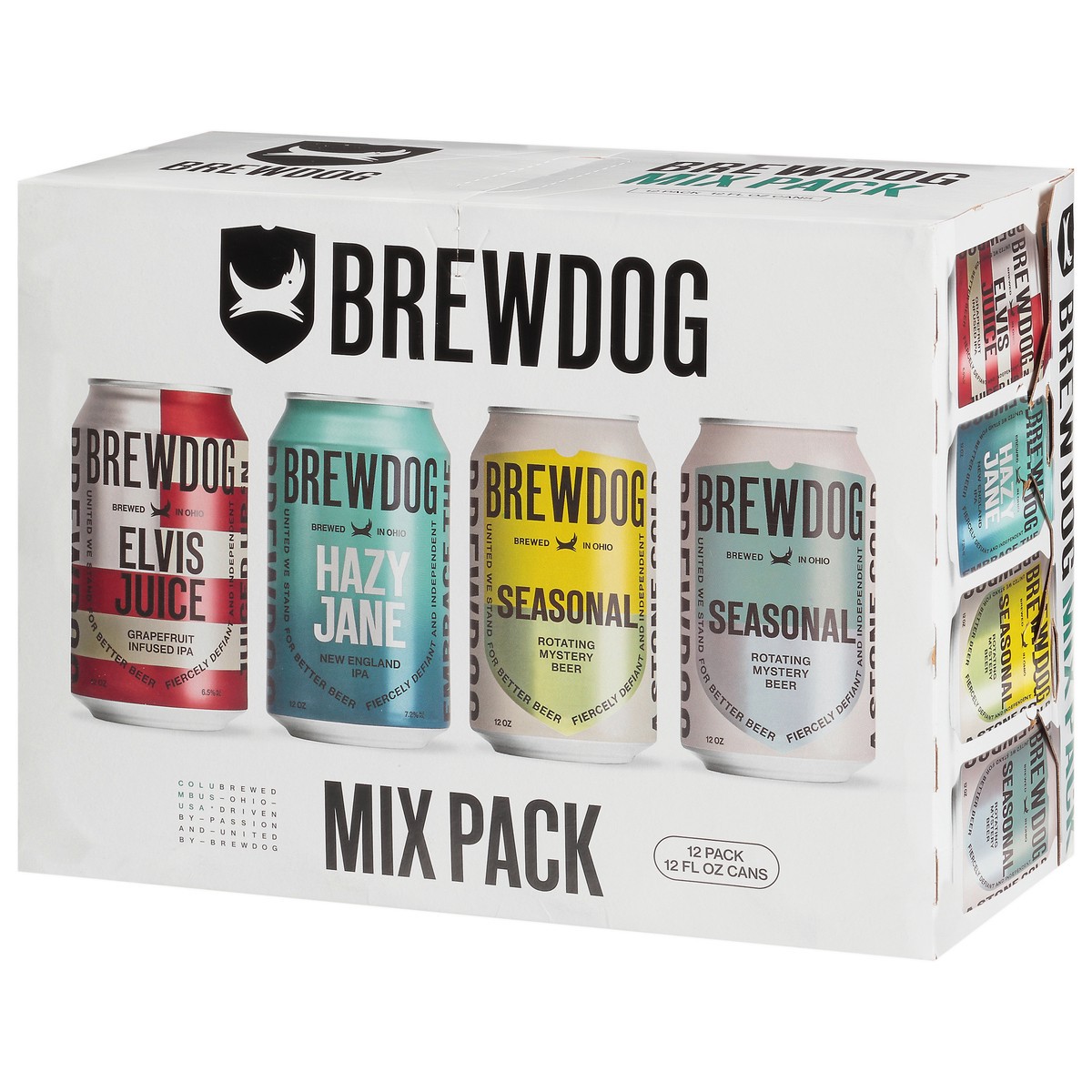 slide 5 of 12, BrewDog 12 Pack Mix Pack Beer 12 - 12 fl oz Cans, 12 ct; 12 oz