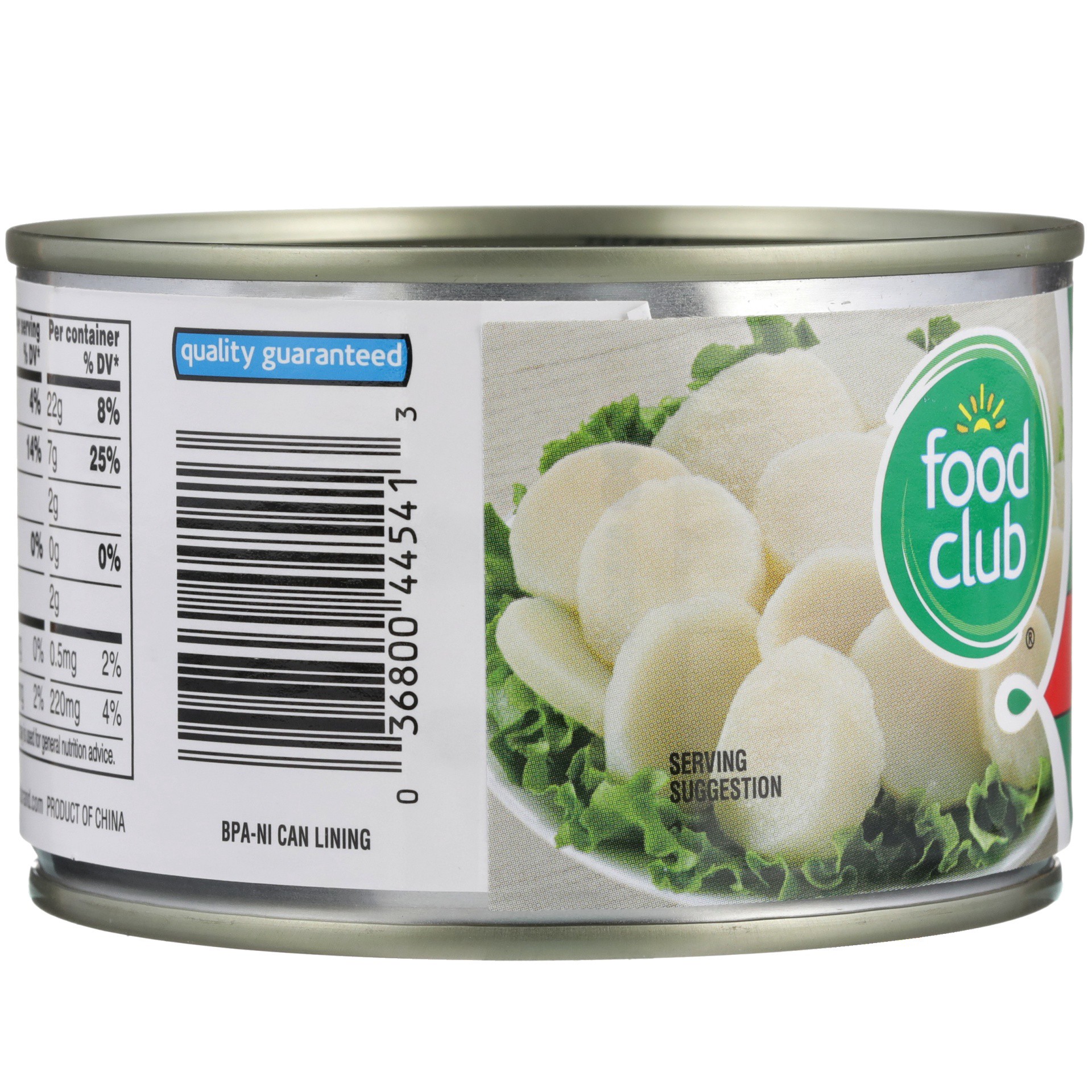 slide 5 of 6, Food Club Water Chestnuts Sliced, 8 oz