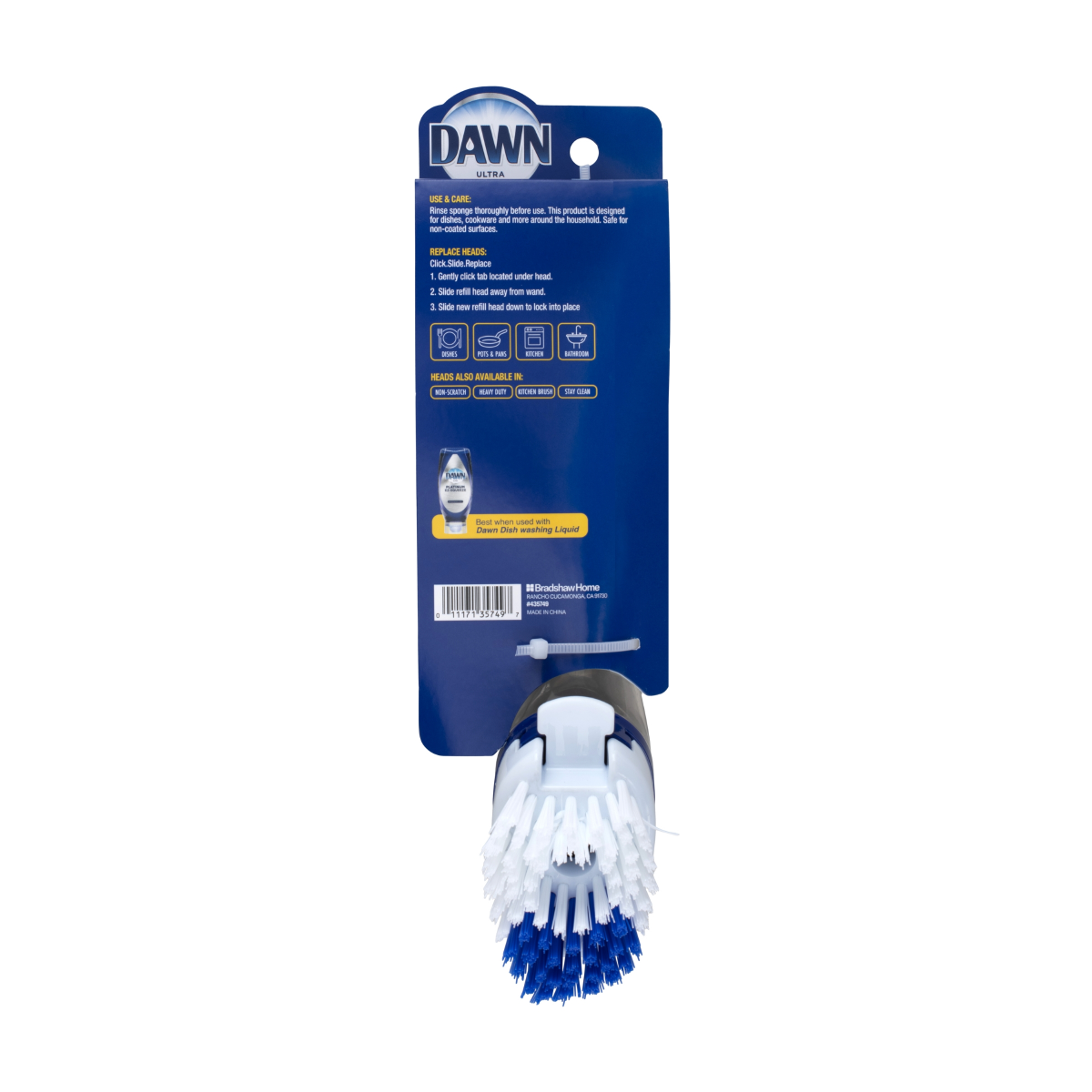slide 12 of 17, Dawn Premium Fillable Kitchen Brush, 1 ct