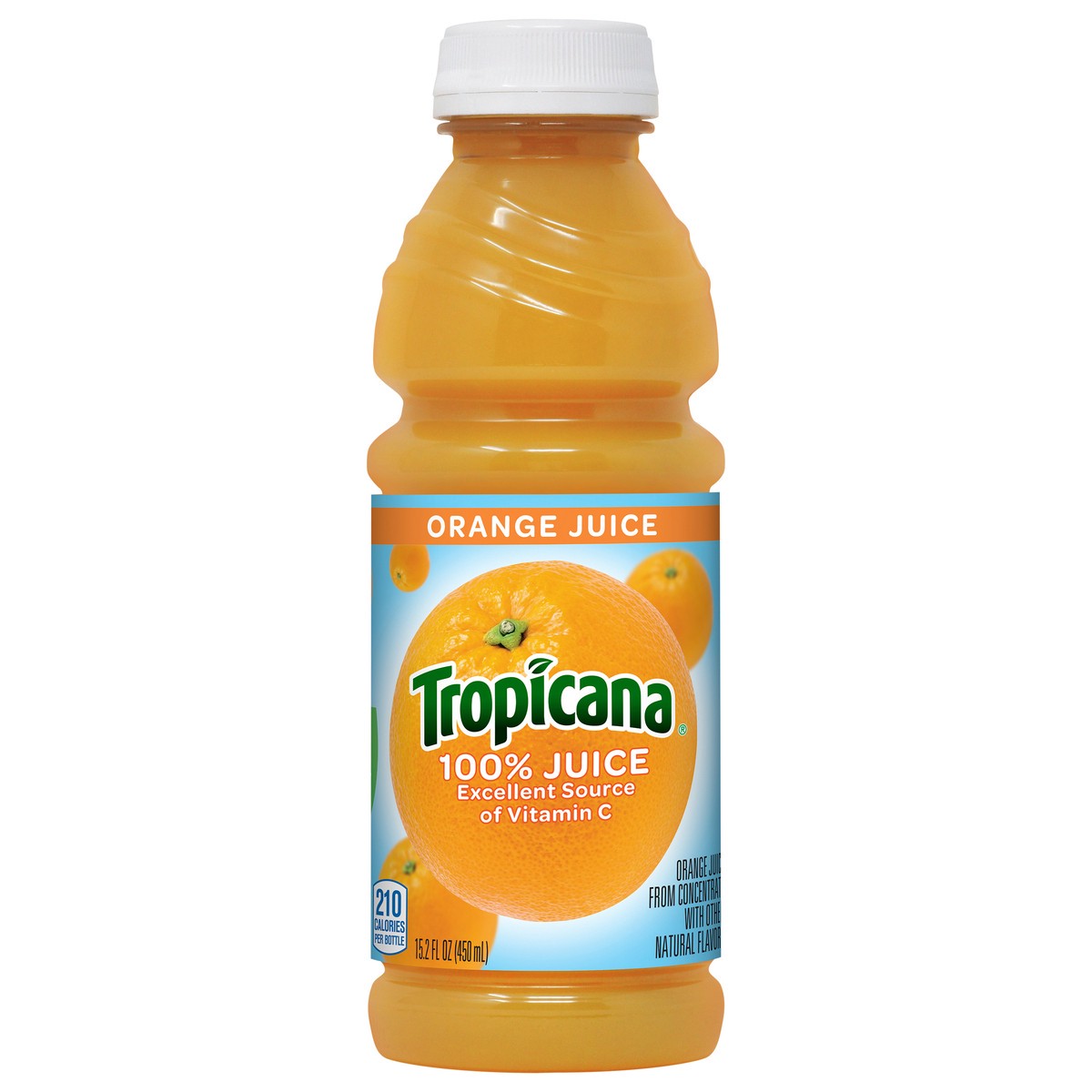 slide 1 of 12, Tropicana 100% Orange Juice, , Bottle - 15.20 fl oz, 15.20 fl oz