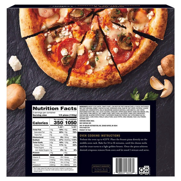 slide 21 of 29, FREDERIKS BY MEIJER Frederik's by Meijer Sopressata, Mushroom & Goat Cheese Pizza, 16 oz