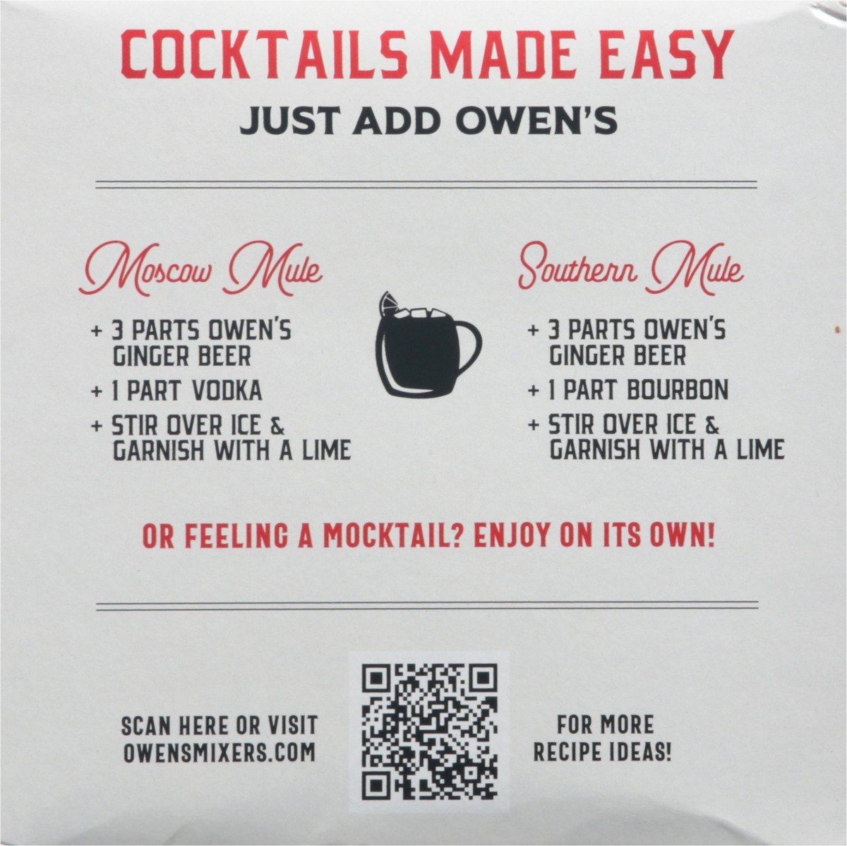 slide 9 of 9, Owen's Non-Alcoholic Ginger Beer Cocktail Mixer - 4 ct, 1 ct