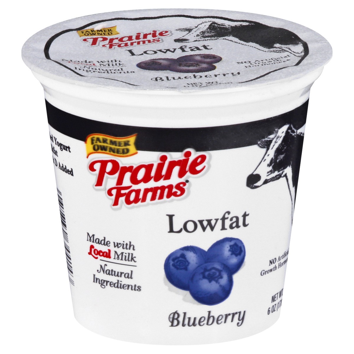 slide 10 of 12, Prairie Farms Lowfat Blended Blueberry Yogurt 6 oz, 6 oz