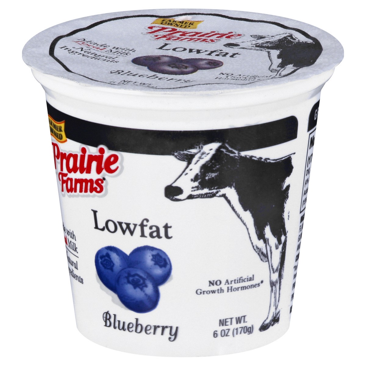 slide 11 of 12, Prairie Farms Lowfat Blended Blueberry Yogurt 6 oz, 6 oz