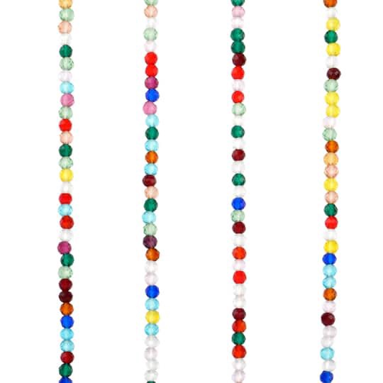slide 1 of 3, Multicolor Faceted Glass Round Beads, 2.8mm By Bead Landing, 2.8mm