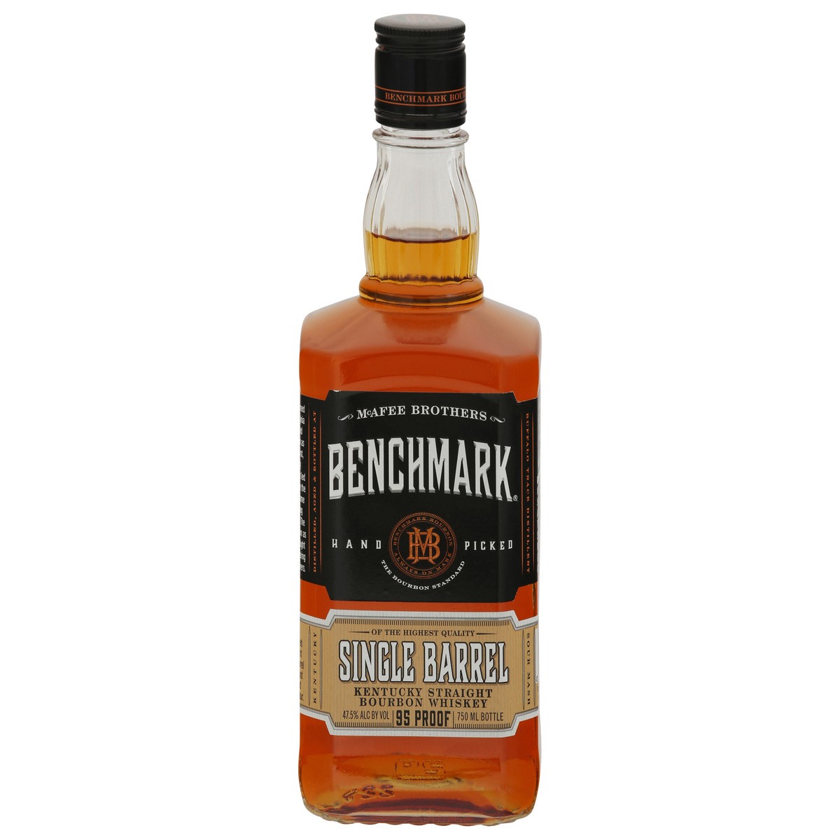 slide 1 of 2, Benchmark Single Barrel Kentucky Straight Bourbon Whiskey 750ml 95 Proof, 750 ml