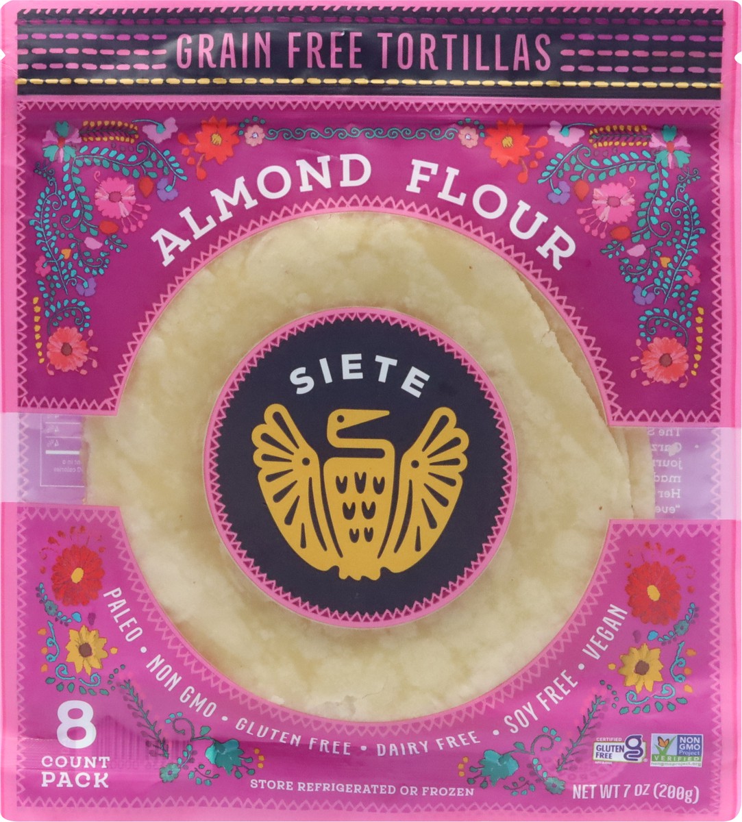 slide 4 of 9, Siete Almond Flour Grain Free Tortillas 8 ea, 8 ct