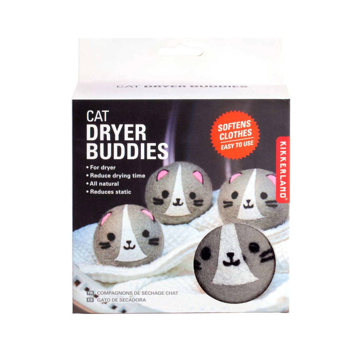 slide 1 of 13, Kikkerland Cat Dryer Buddies, 1 ct