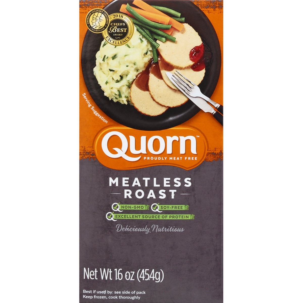 slide 1 of 1, Quorn Roast, Meatless, 16 oz