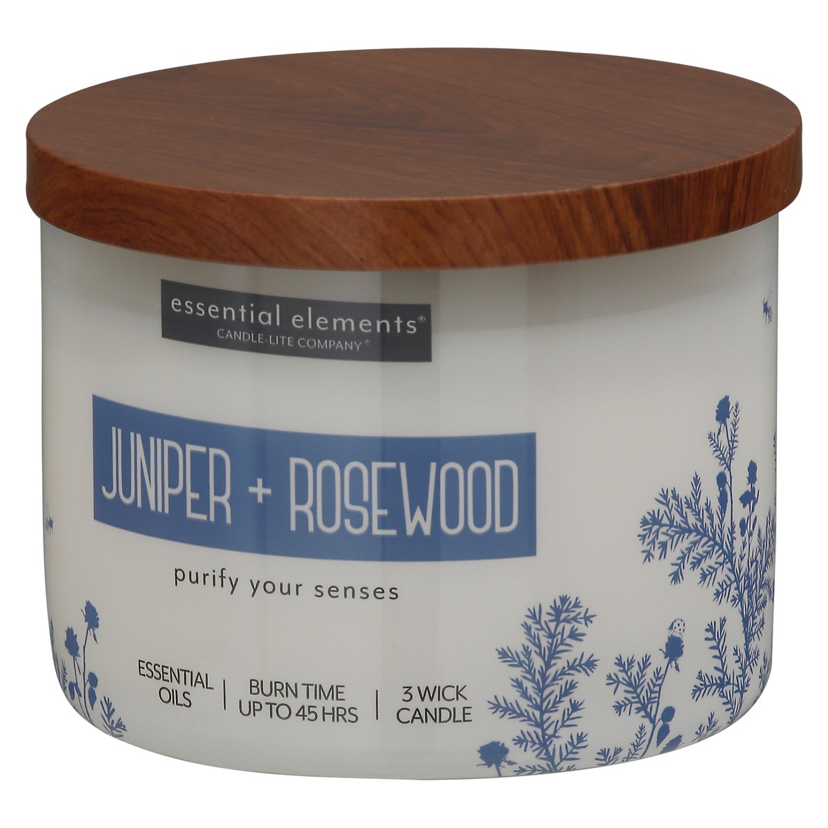 slide 3 of 10, Essential Elements Juniper + Rosewood Candle 1 ea, 1 ea