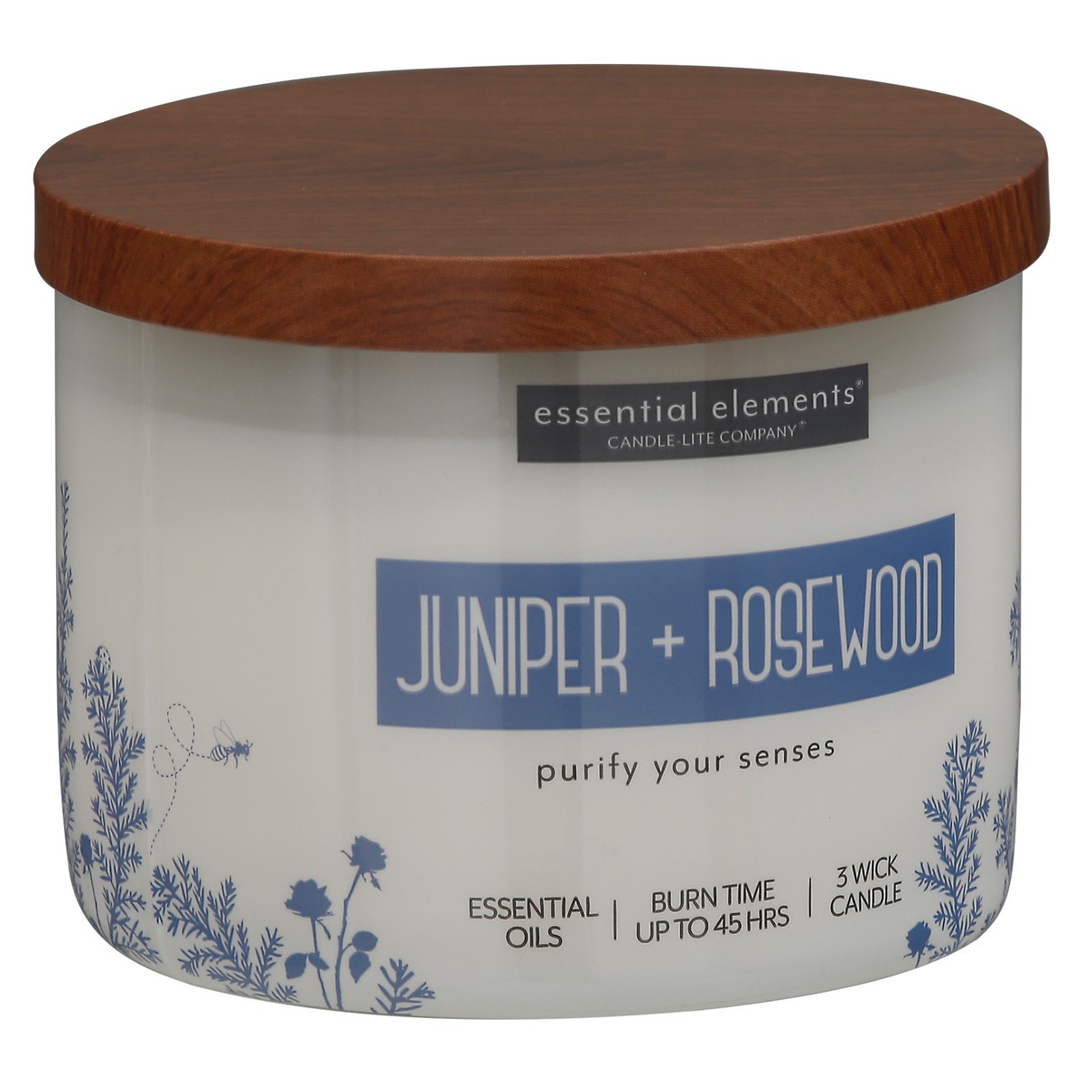 slide 10 of 10, Essential Elements Juniper + Rosewood Candle 1 ea, 1 ea