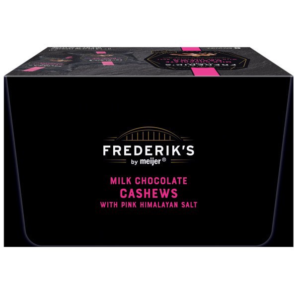 slide 3 of 29, Frederiks By Meijer Frederiks Milk Chocolate Cashews W/Pnk Salt /, 8 ct; 1.5 oz