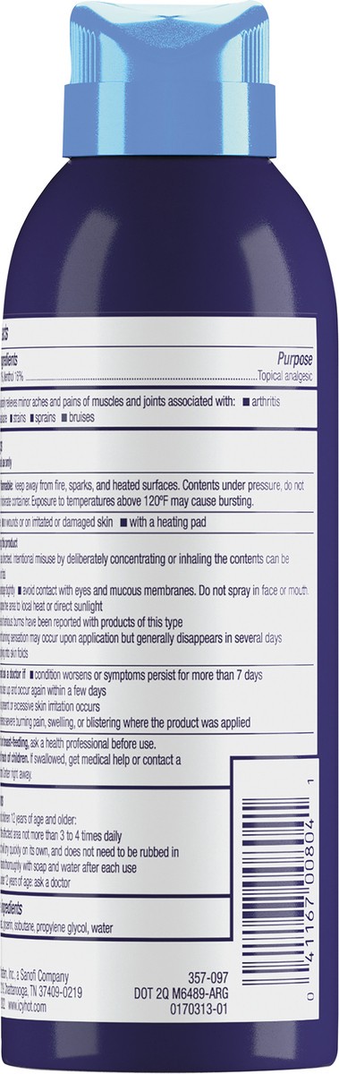 slide 3 of 6, Icy Hot Pro Dry Spray Pain Relief 4 oz, 4 oz