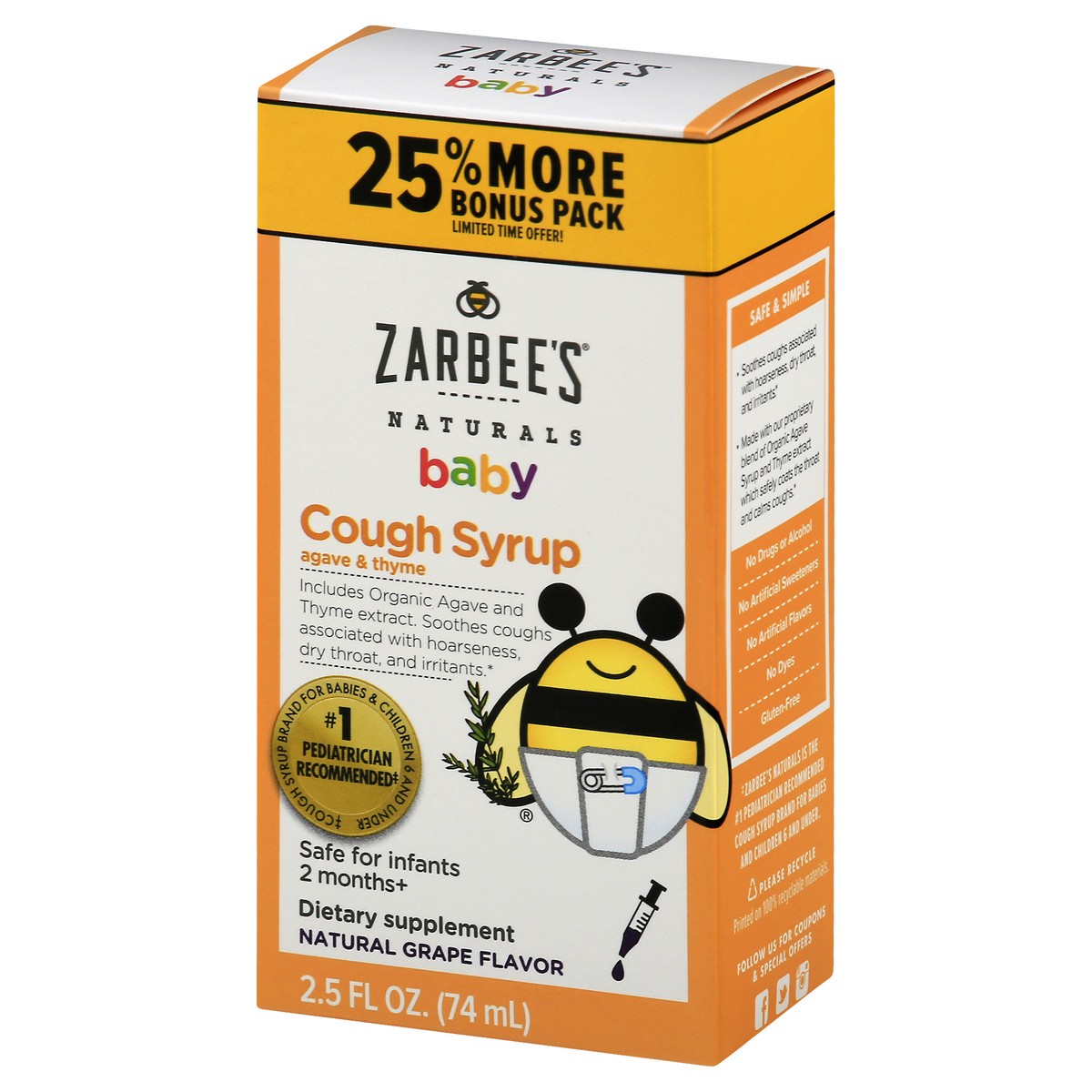 slide 5 of 13, Zarbee's Naturals Cough Syrup 2.5 oz, 2.5 oz