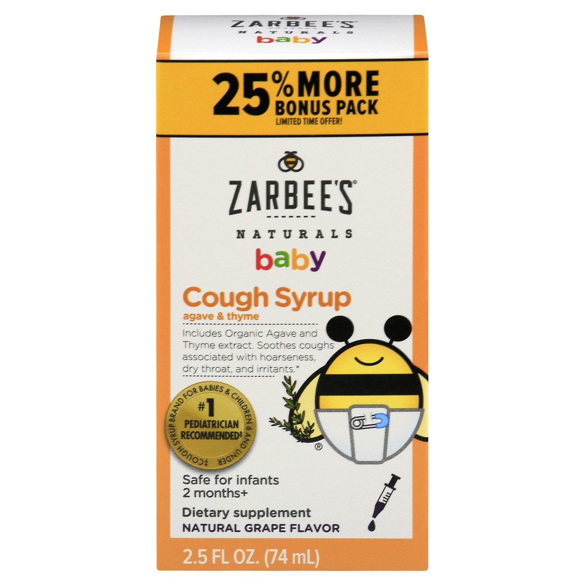 slide 1 of 13, Zarbee's Naturals Cough Syrup 2.5 oz, 2.5 oz