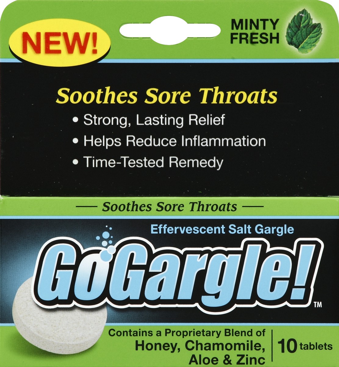 slide 4 of 4, GoGargle! Effervescent Salt Gargle 10 ea, 10 ct