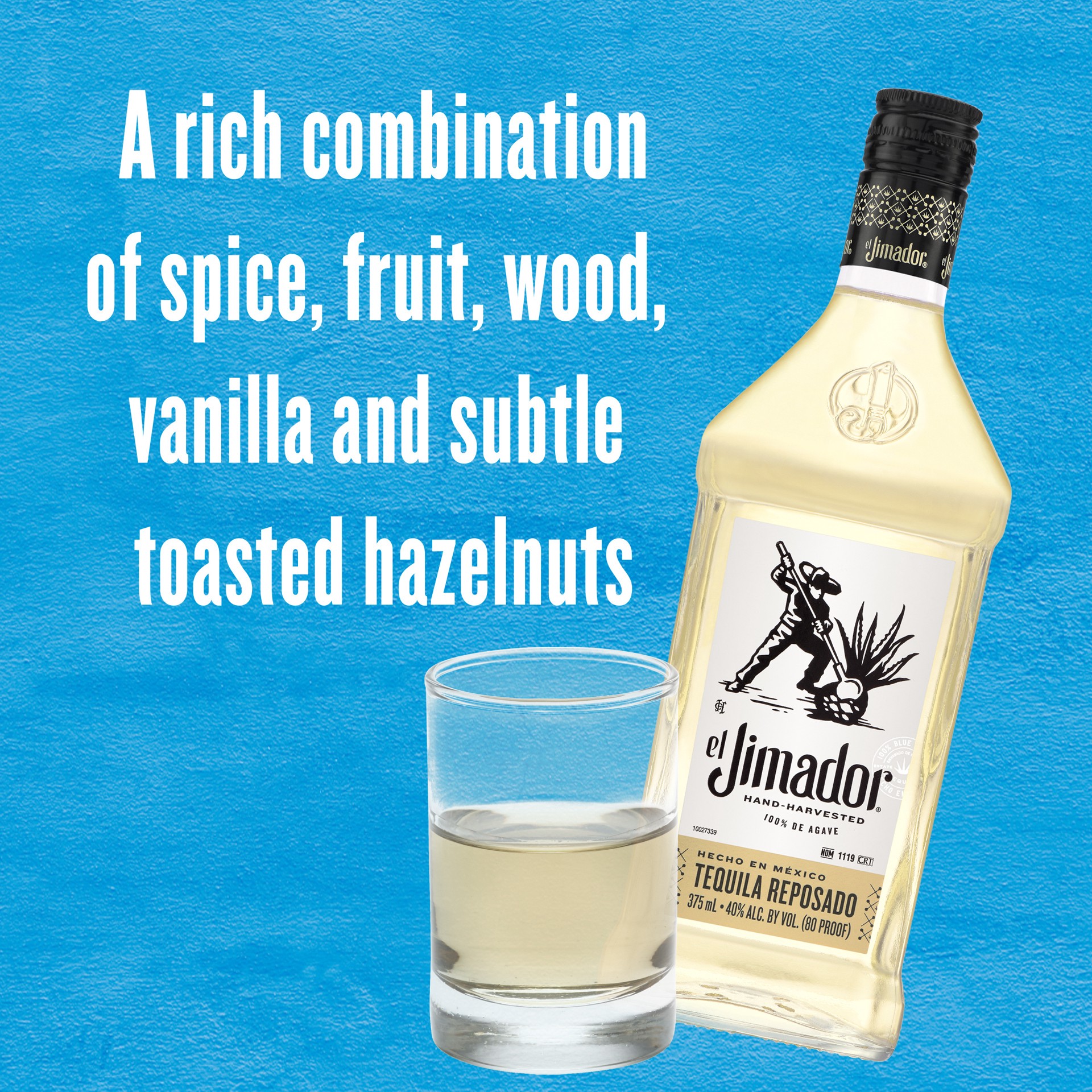 slide 6 of 8, El Jimador Reposado Tequila, 375 mL Bottle, 80 Proof, 375 ml