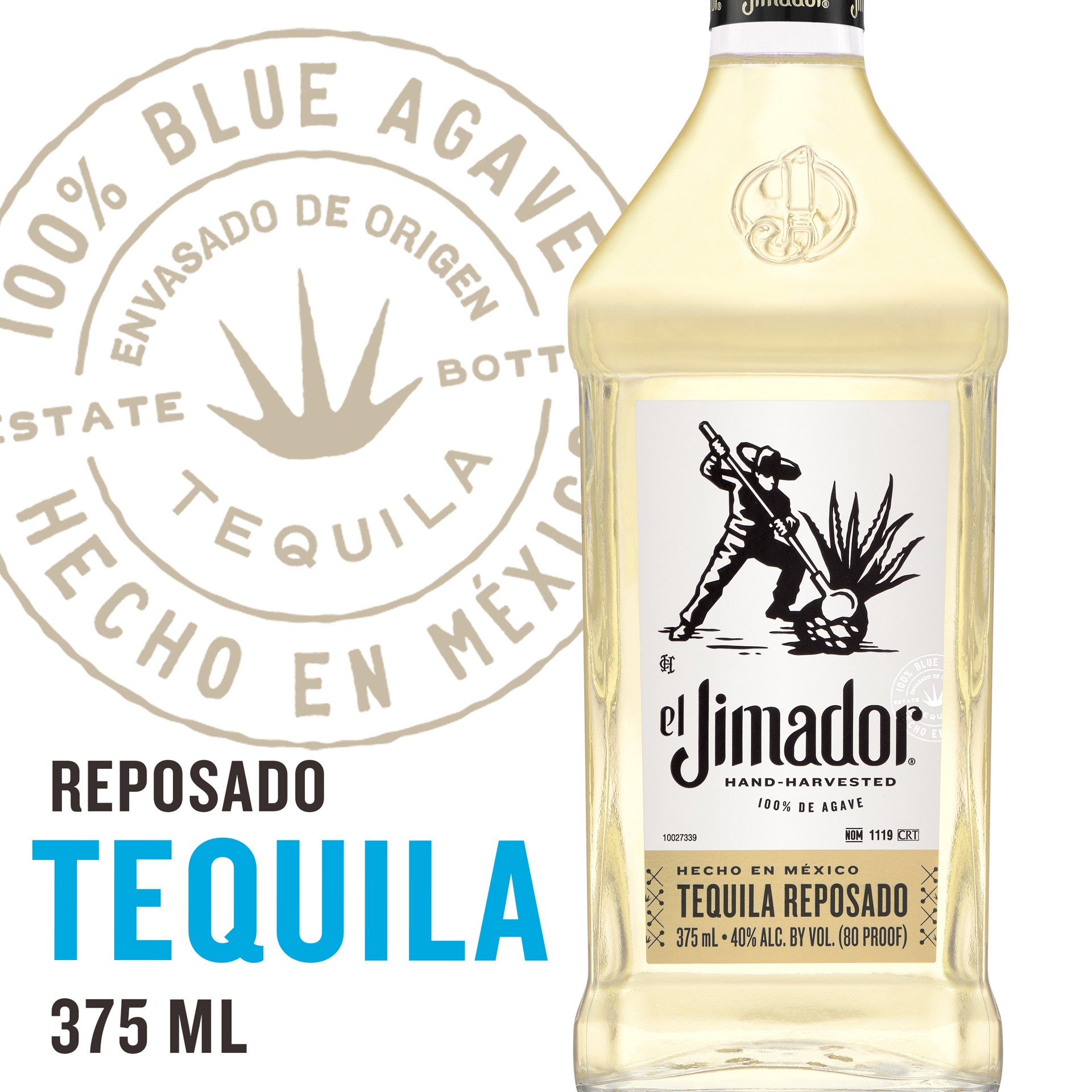 slide 2 of 8, El Jimador Reposado Tequila, 375 mL Bottle, 80 Proof, 375 ml