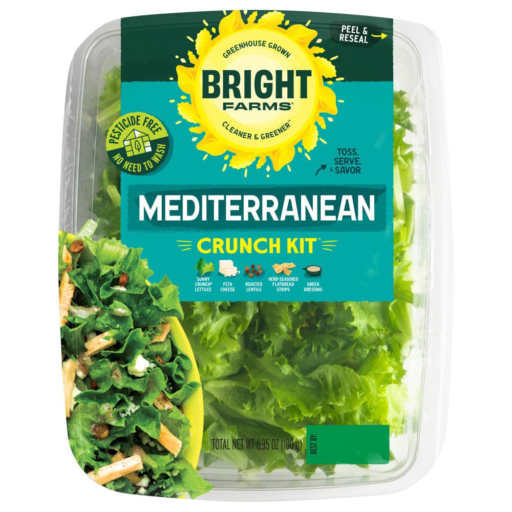 slide 1 of 1, Bright Farms BrightFarms Mediterranean Crunch Kit 6.35 oz, 6.35 oz